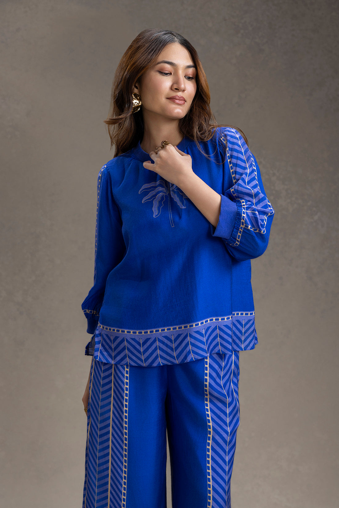KYOMI PRINTED VACATION CO-ORD SET