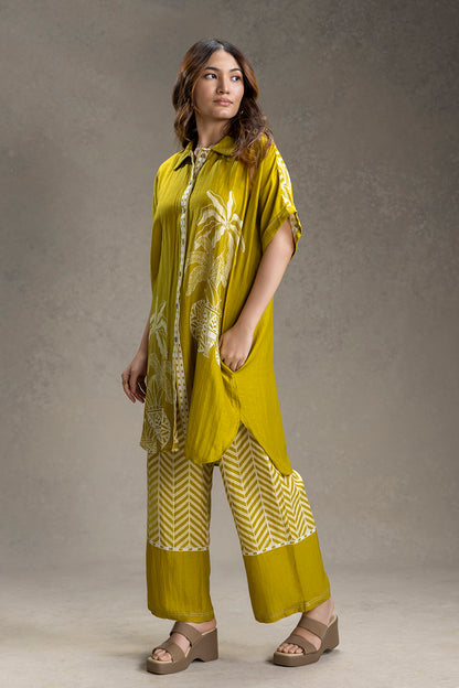 KYOMI PRINTED KIMONO KURTA SET
