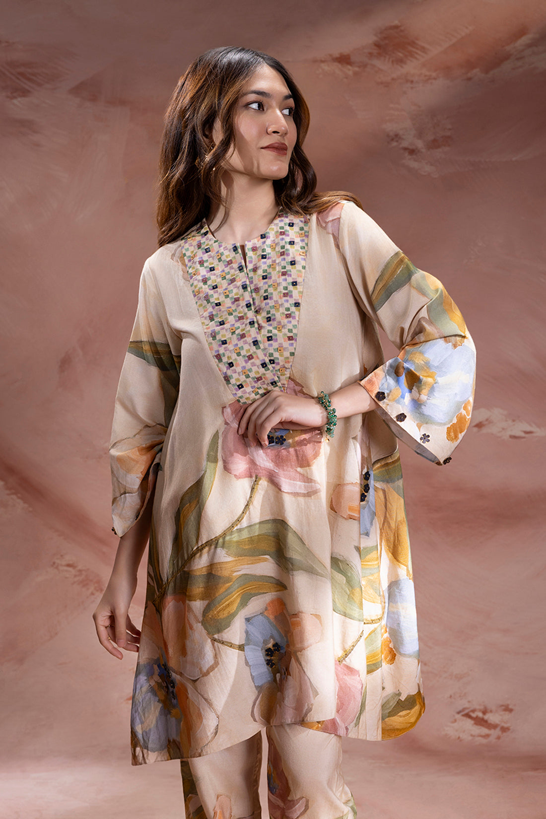 ZEYA EMBELLISHED TUNIC AND PANTS
