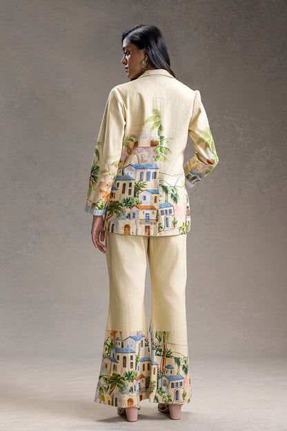 RIVIERA PRINTED BLAZER SET
