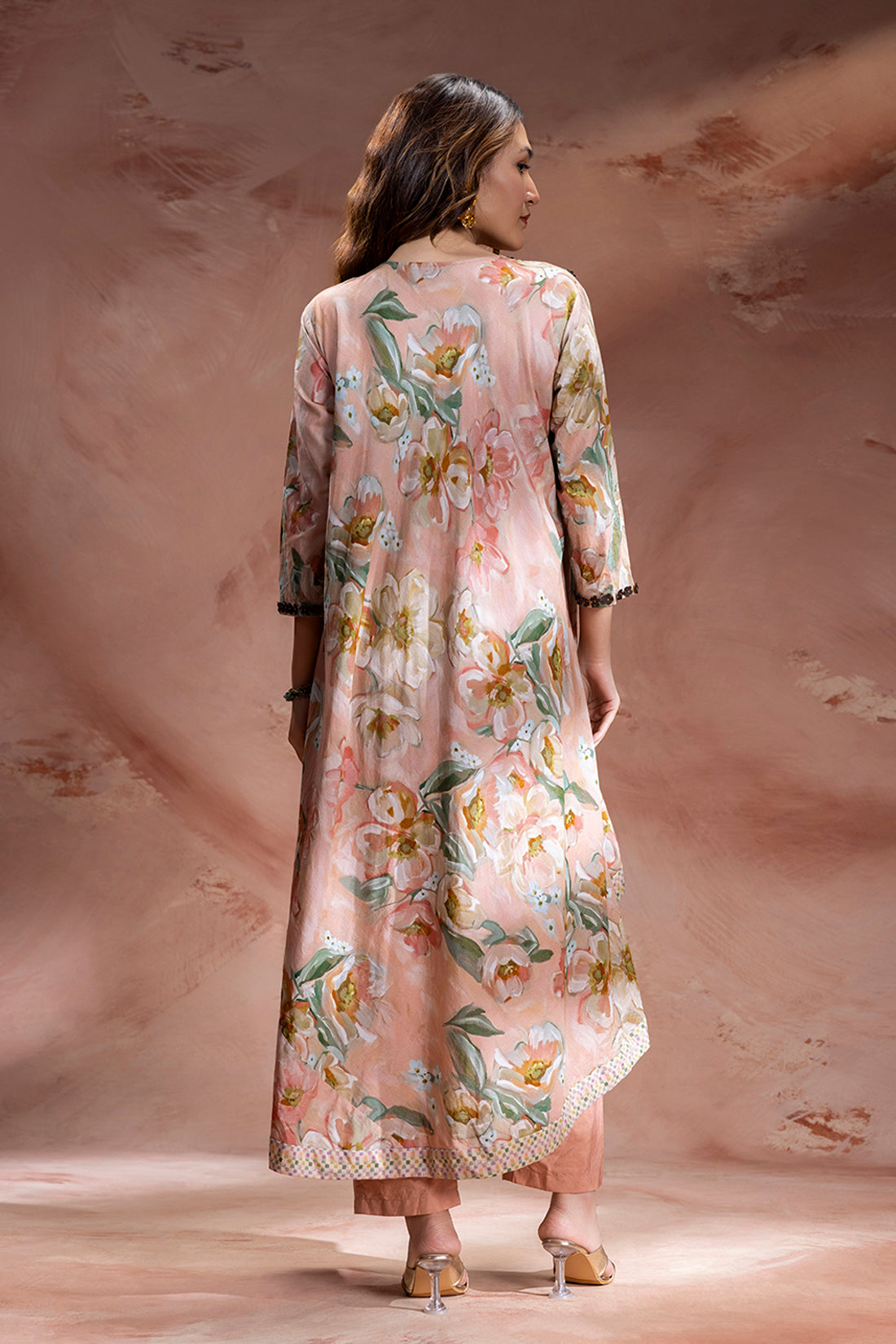 ZEYA EMBELLISHED ASYMMETRIC TUNIC AND PANTS
