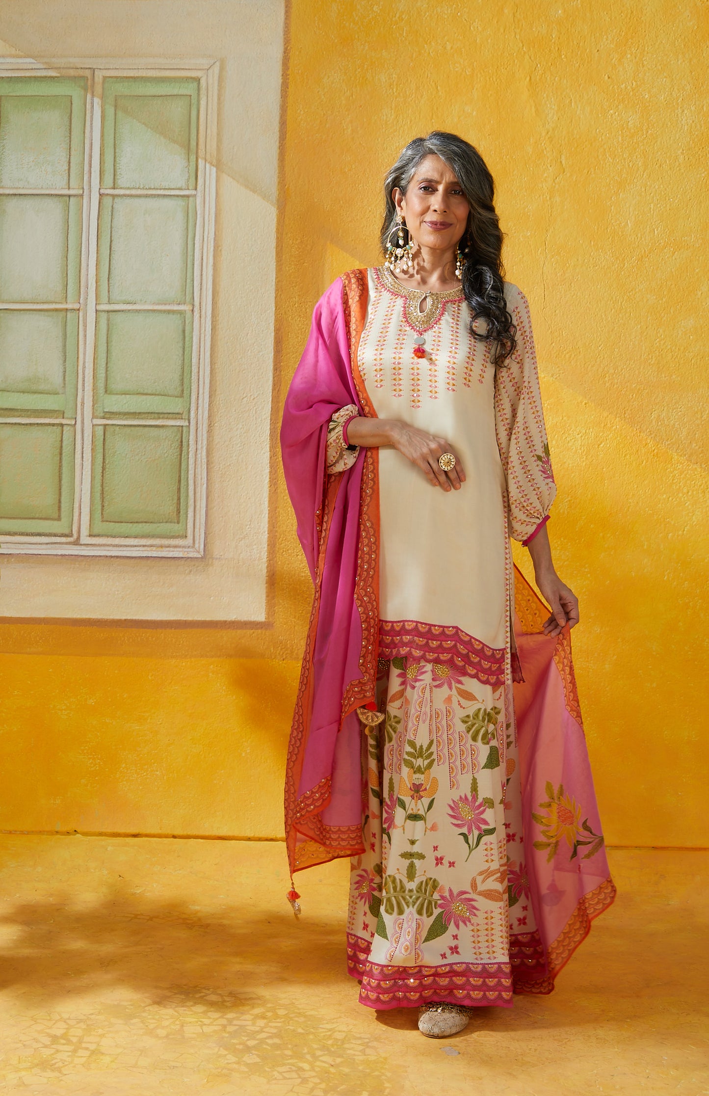 BEIGE SHARARA