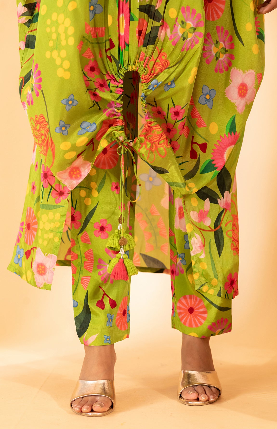 LIME GREEN KAFTAN SET