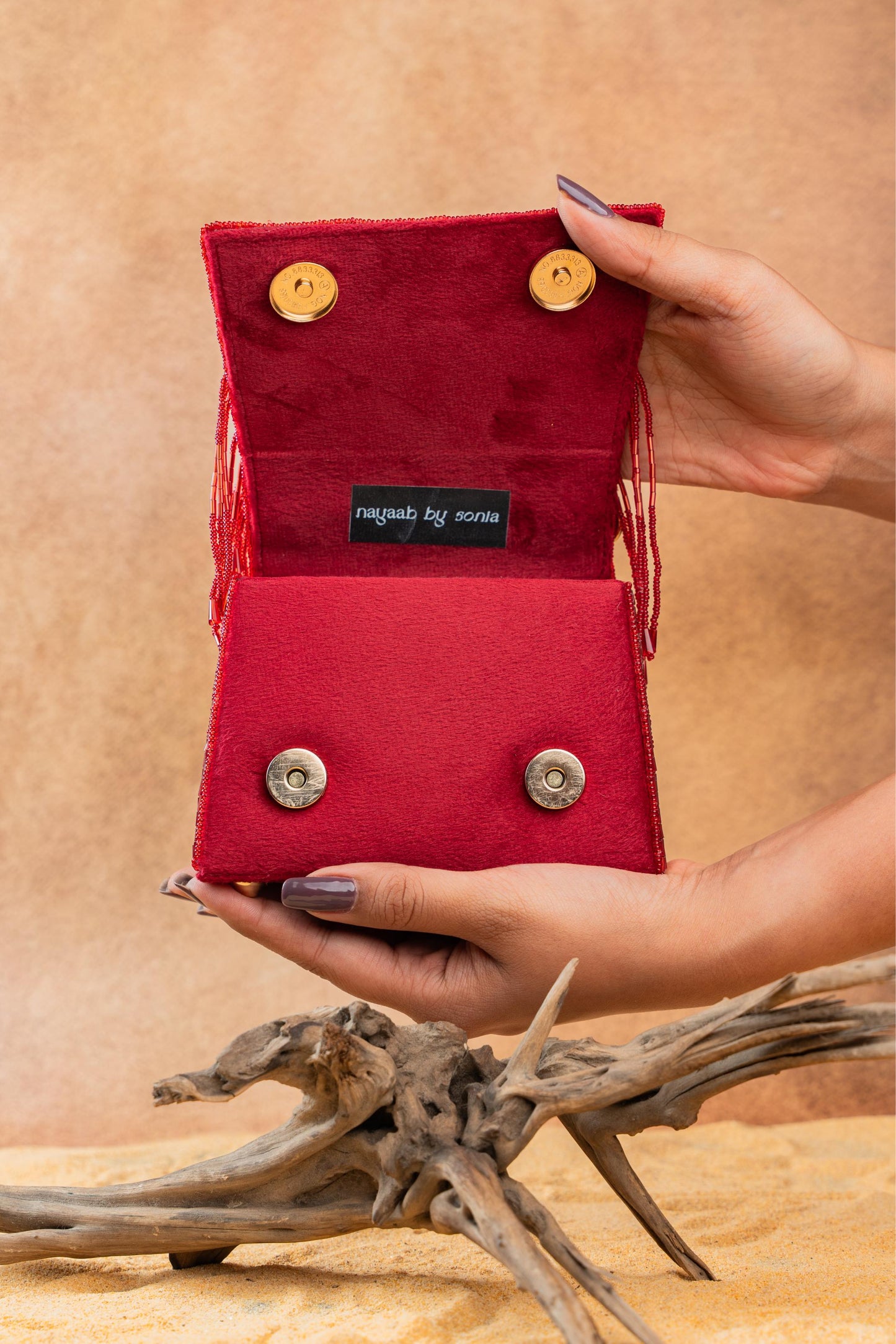 SALLI EN VIE MINI KASSE TASSEL RED