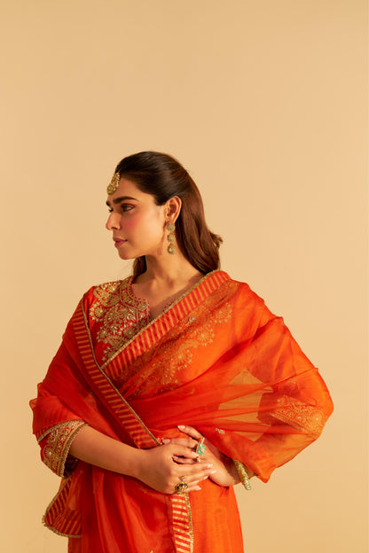 HIBA - LONG KAFTAN WITH SALWAR AND DUPATTA