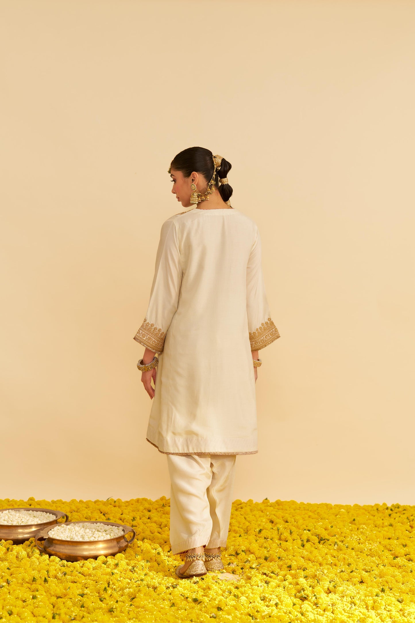MEHZA - SHORT CHAUGA WITH SALWAR AND DUPATTA