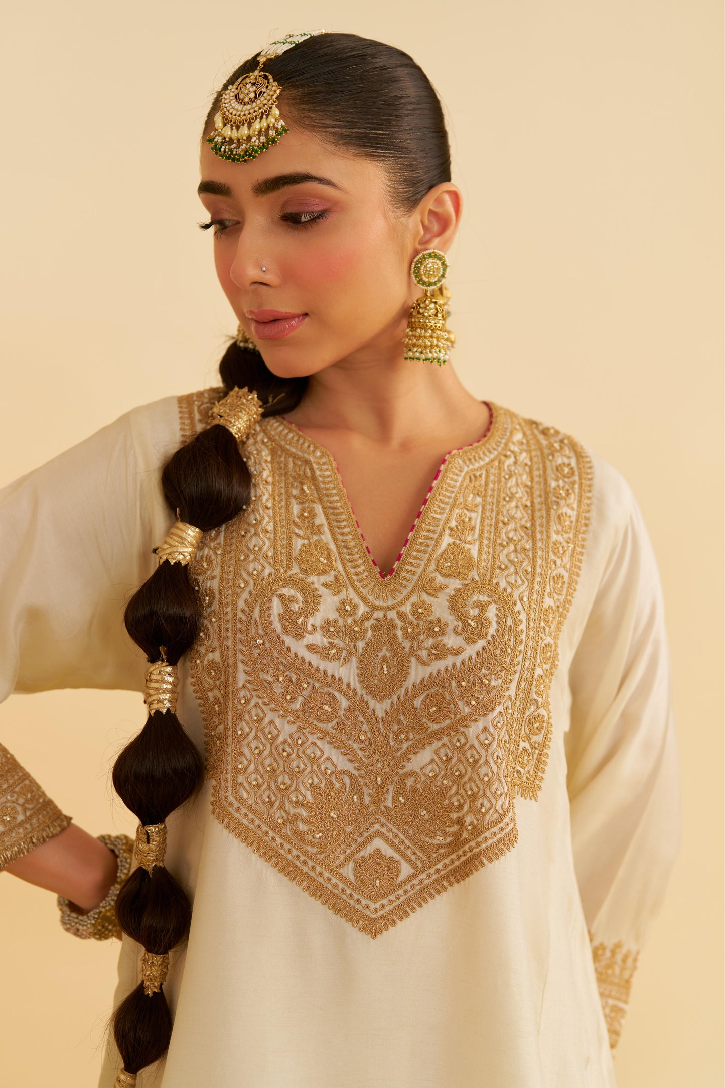 MEHZA - SHORT CHAUGA WITH SALWAR AND DUPATTA