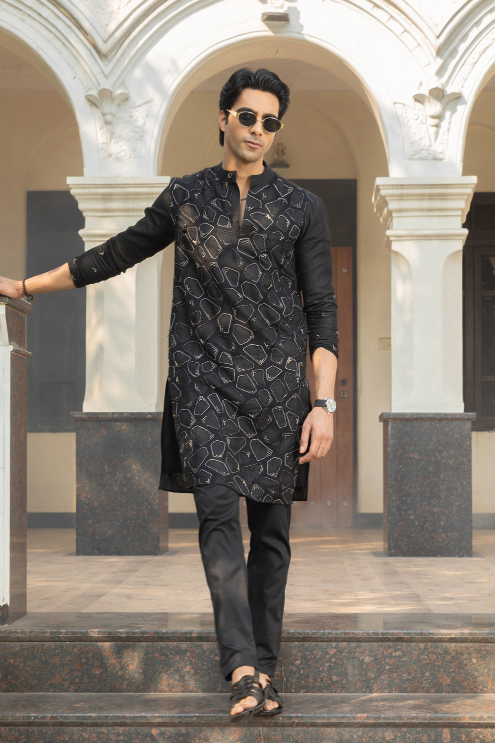 SHADOW LINEN KURTA