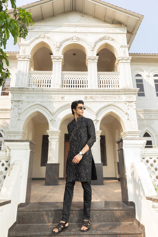 SHADOW LINEN KURTA
