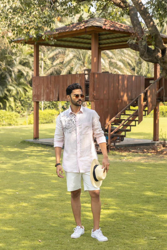 BLUSH LIGHT LINEN SHIRT