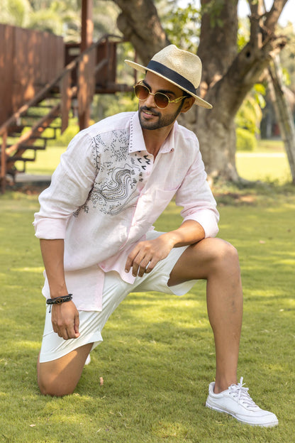 BLUSH LIGHT LINEN SHIRT