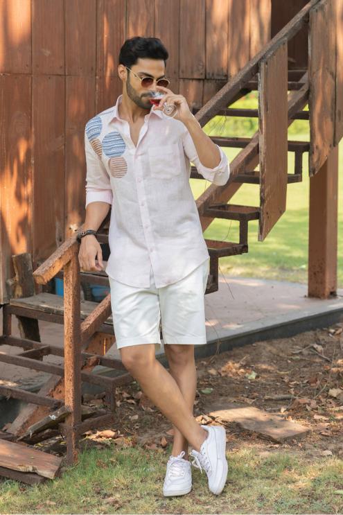 SOFT PETAL LINEN SHIRT