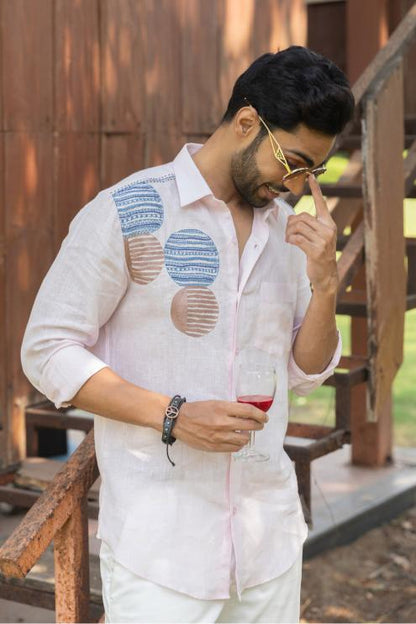 SOFT PETAL LINEN SHIRT