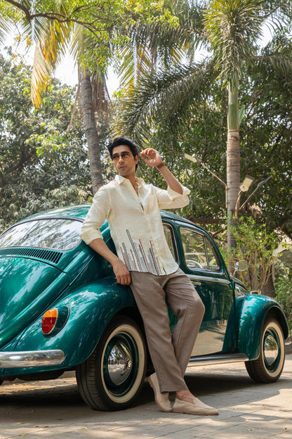 IVORY BREEZE LINEN SHIRT