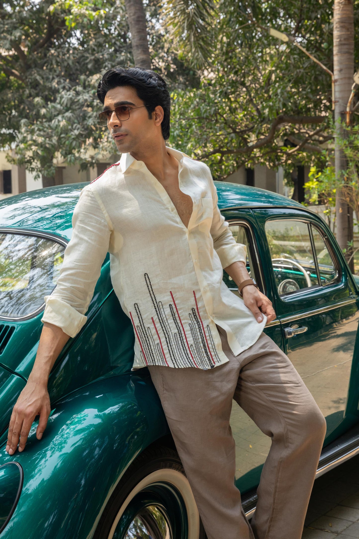 IVORY BREEZE LINEN SHIRT