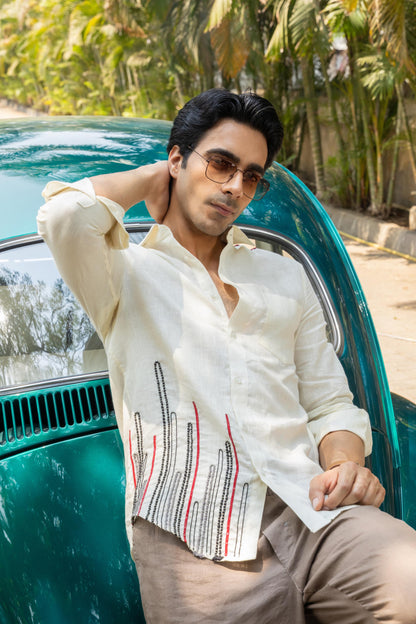 IVORY BREEZE LINEN SHIRT