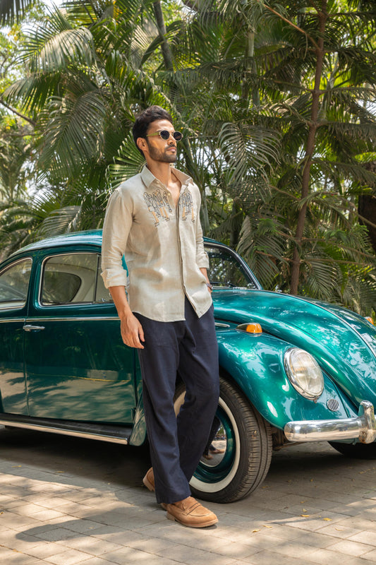 SANDY DUNE LINEN SHIRT