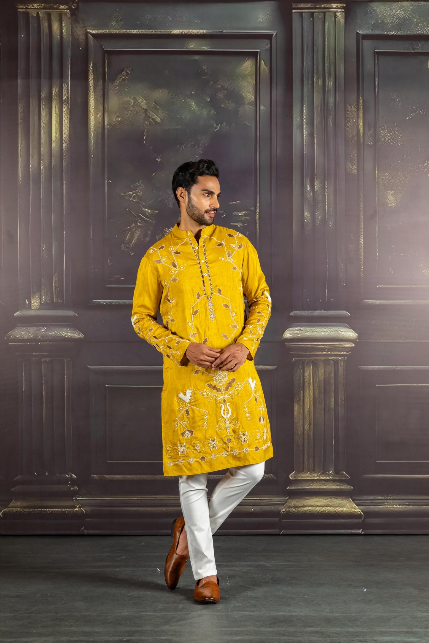 GOLDEN EMBER KURTA