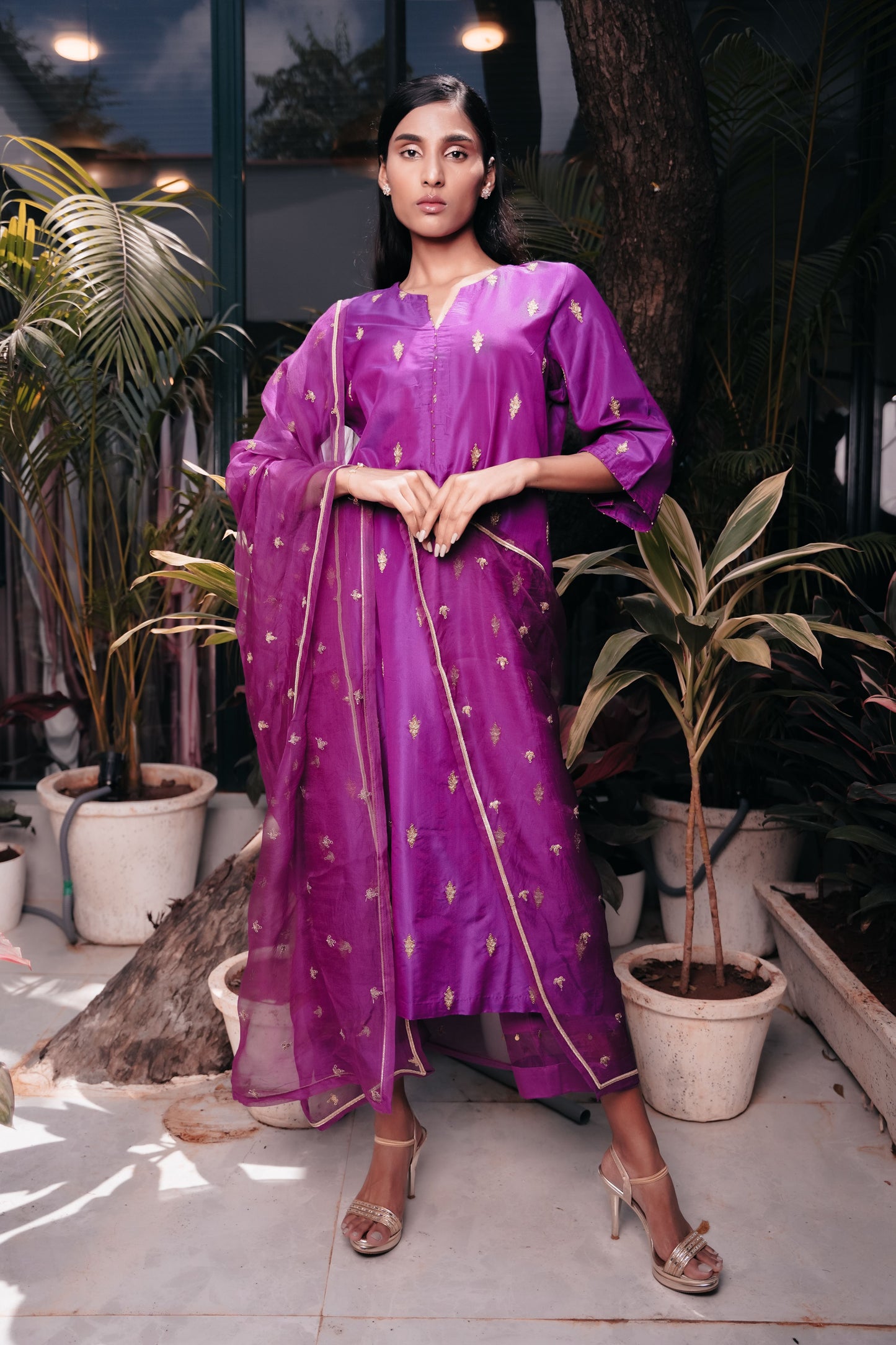 GULAAB SILK SUIT SET