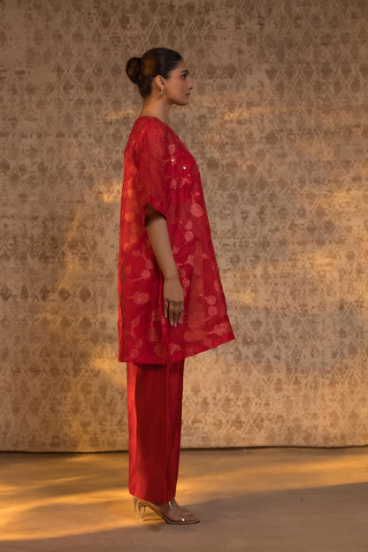 TARAL PURE ORGANZA RELAXED KURTA SET