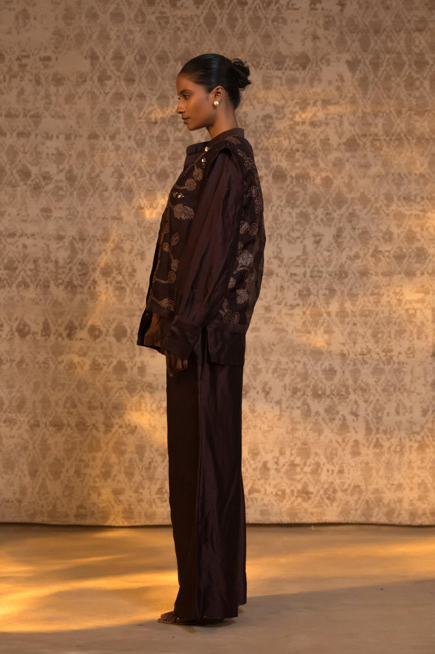 TARAL PURE ORGANZA JACKET STYLE COORD SET