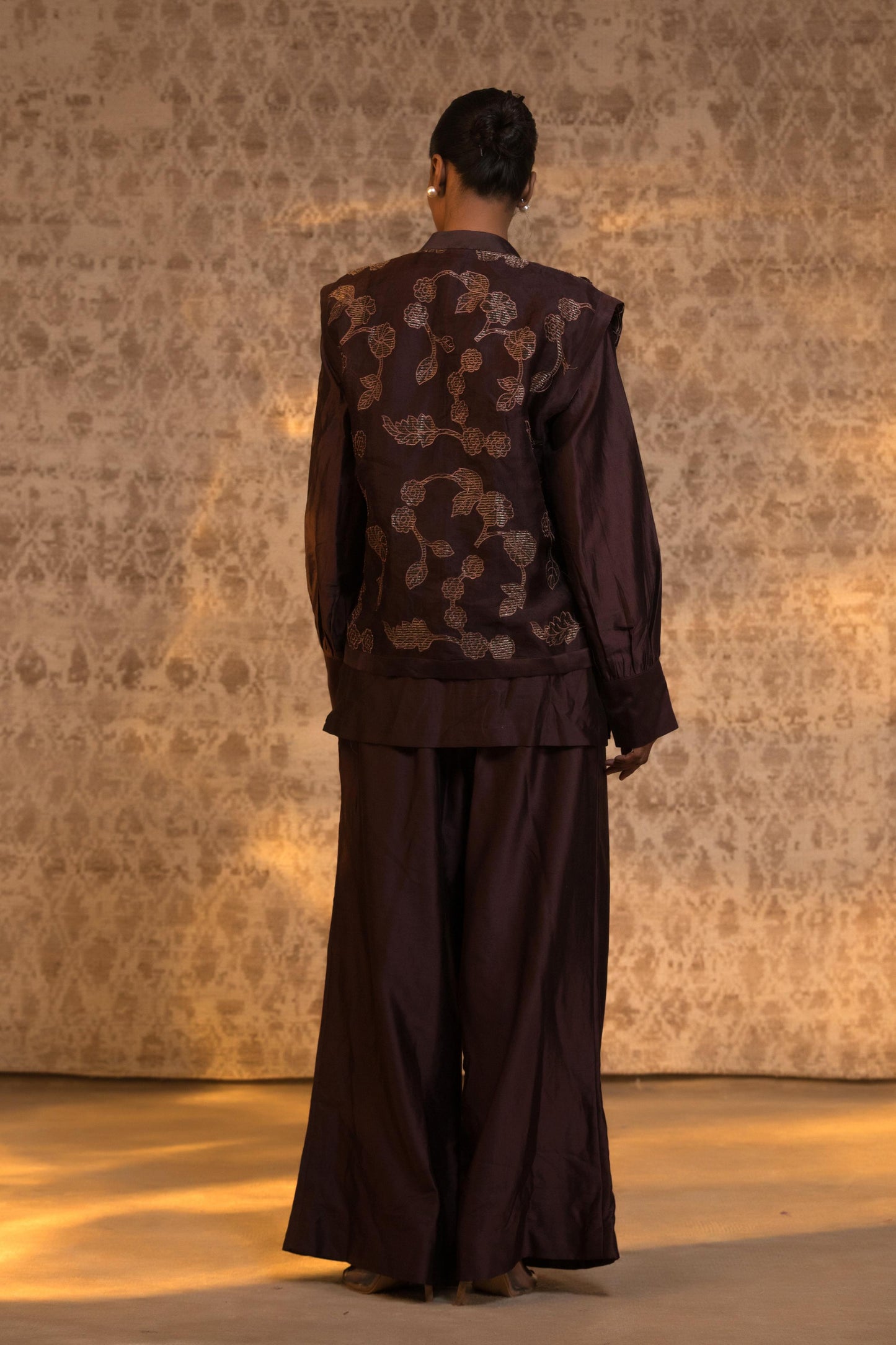 TARAL PURE ORGANZA JACKET STYLE COORD SET