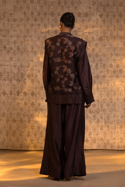 TARAL PURE ORGANZA JACKET STYLE COORD SET
