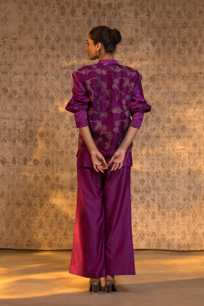 TARAL PURE ORGANZA JACKET STYLE COORD SET