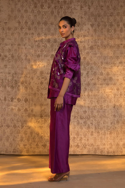TARAL PURE ORGANZA JACKET STYLE COORD SET