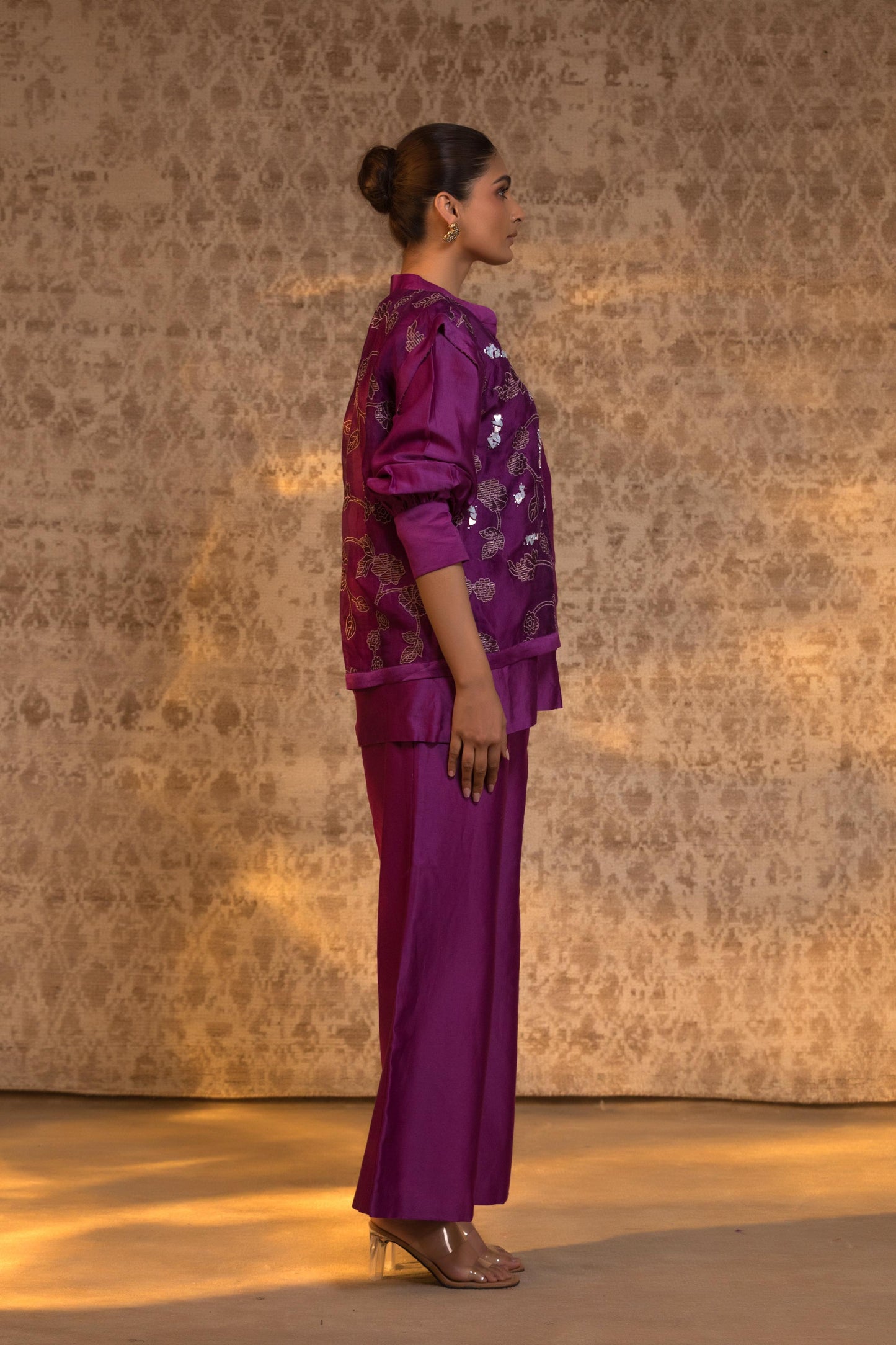 TARAL PURE ORGANZA JACKET STYLE COORD SET