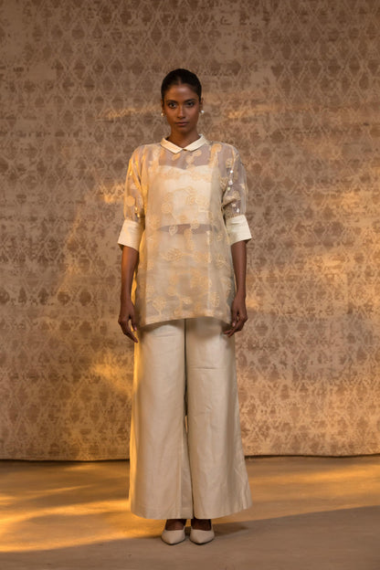 TARAL PURE ORGANZA RELAXED SHIRT SET