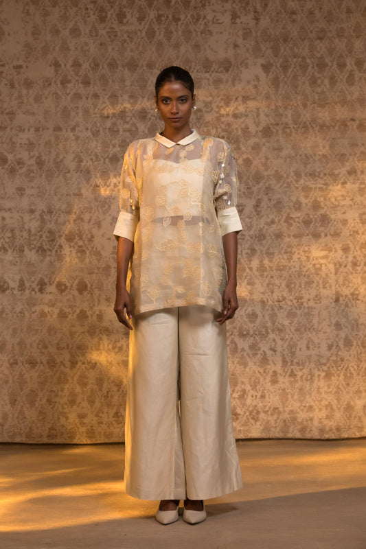 TARAL PURE ORGANZA RELAXED SHIRT SET