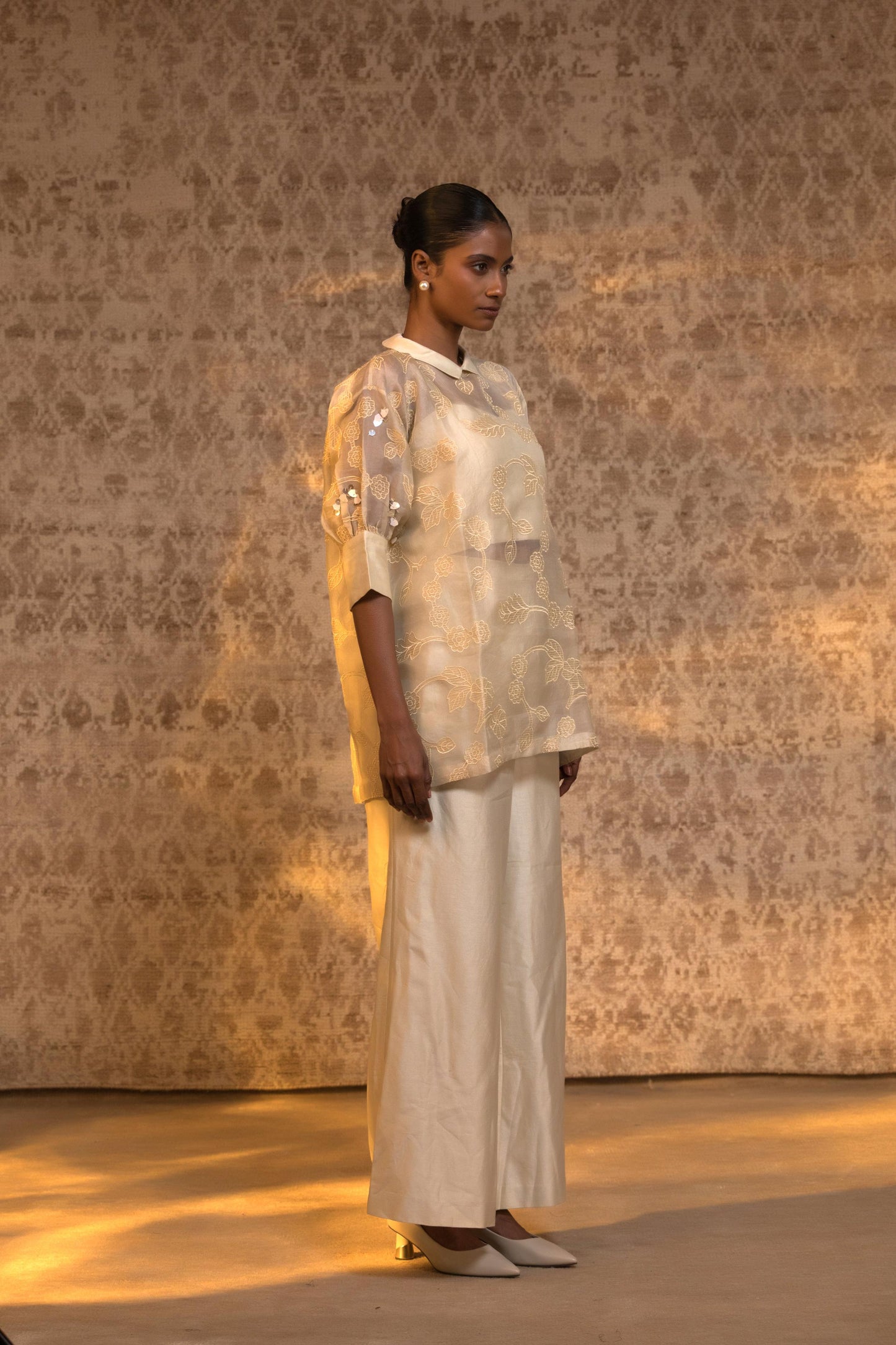 TARAL PURE ORGANZA RELAXED SHIRT SET