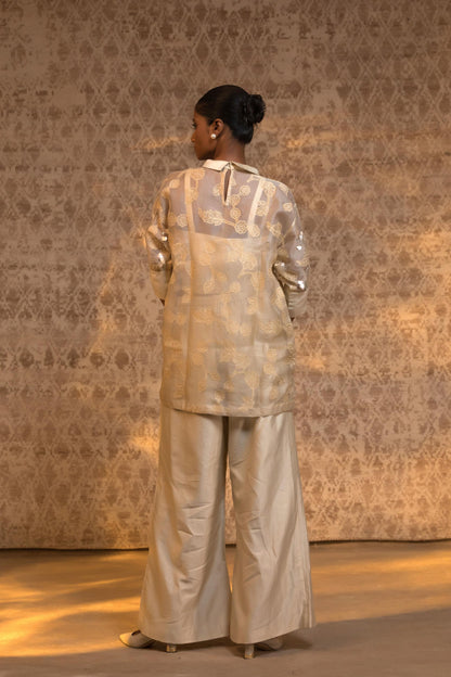 TARAL PURE ORGANZA RELAXED SHIRT SET