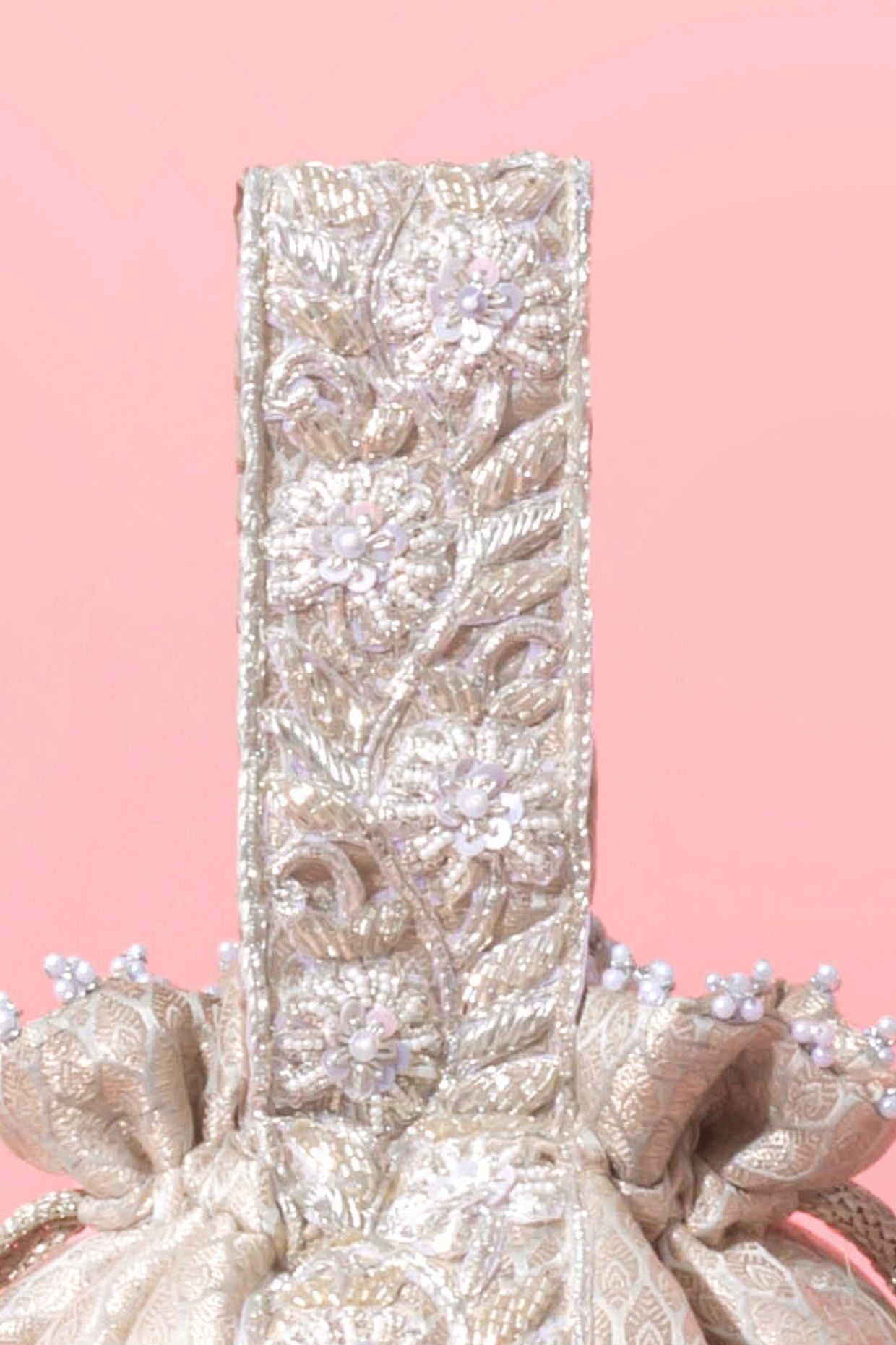 TEJ ROUND POTLI - SILVER
