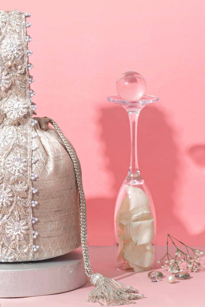 TEJ BUCKET BAG - SILVER