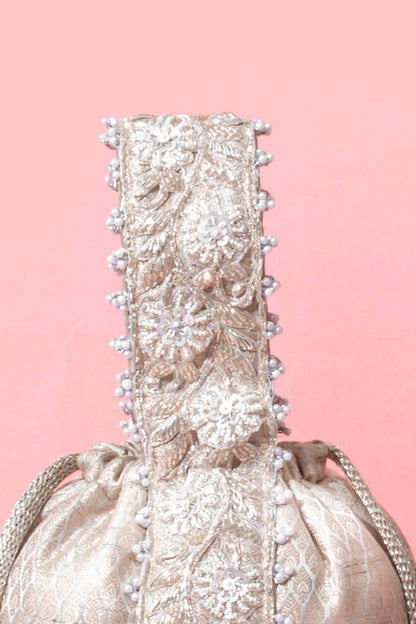TEJ BUCKET BAG - SILVER
