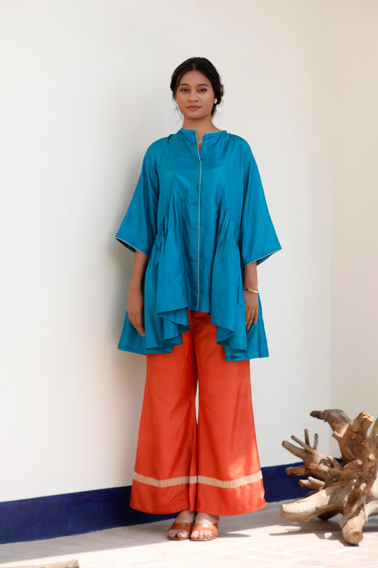BLUE & ORANGE PANT SET