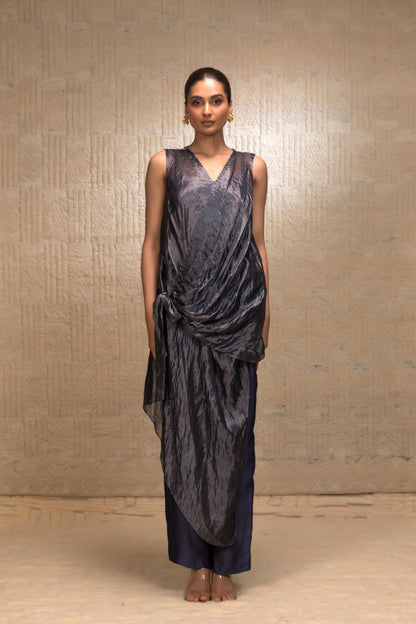 EEDA TISSUE DRAPED COORD SET