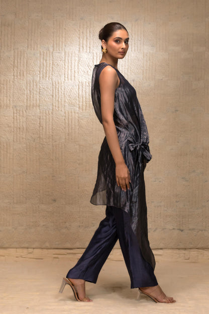 EEDA TISSUE DRAPED COORD SET