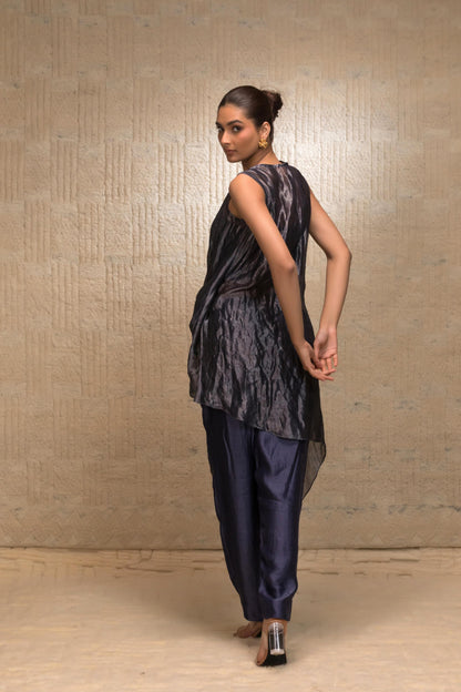 EEDA TISSUE DRAPED COORD SET