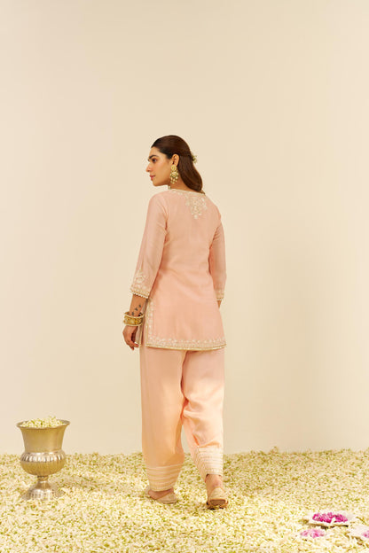 HANIYA - SHORT KURTA WITH SALWAR AND DUPATTA