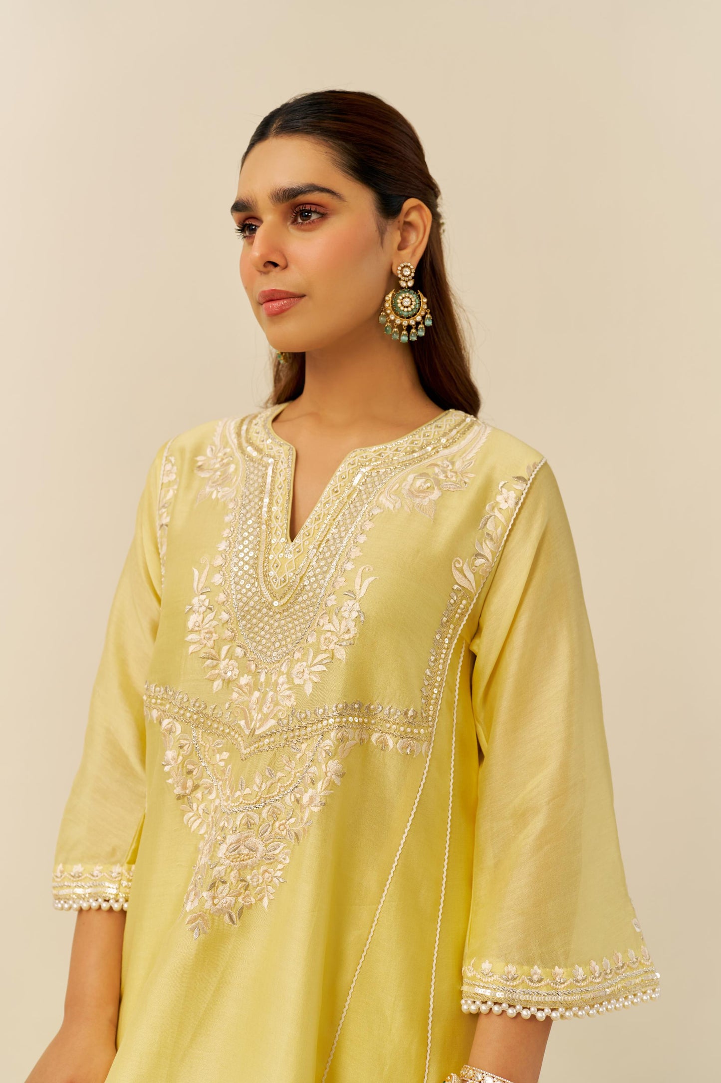 AIZA - SHORT CHAUGA WITH SALWAR AND DUPATTA