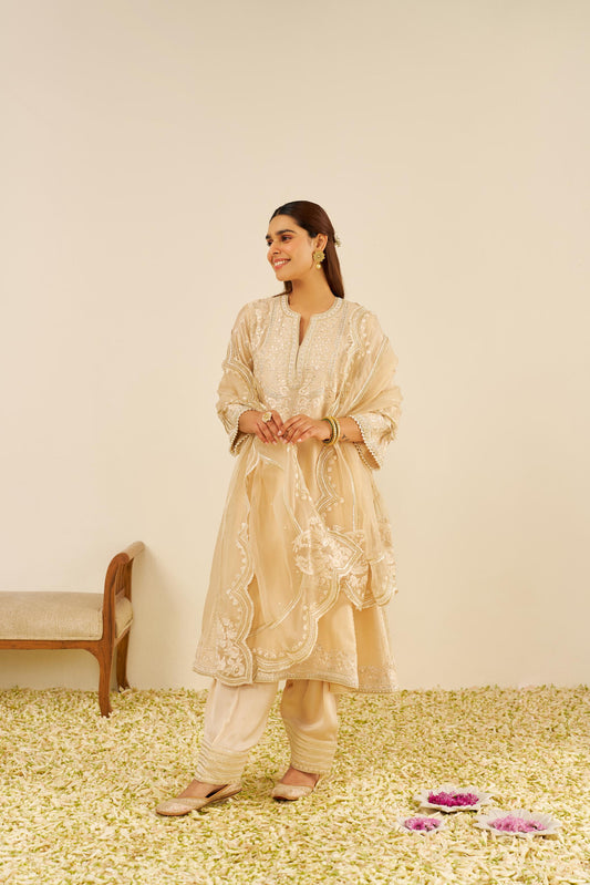 MAAROOFA - LONG CHAUGA WITH SALWAR AND DUPATTA