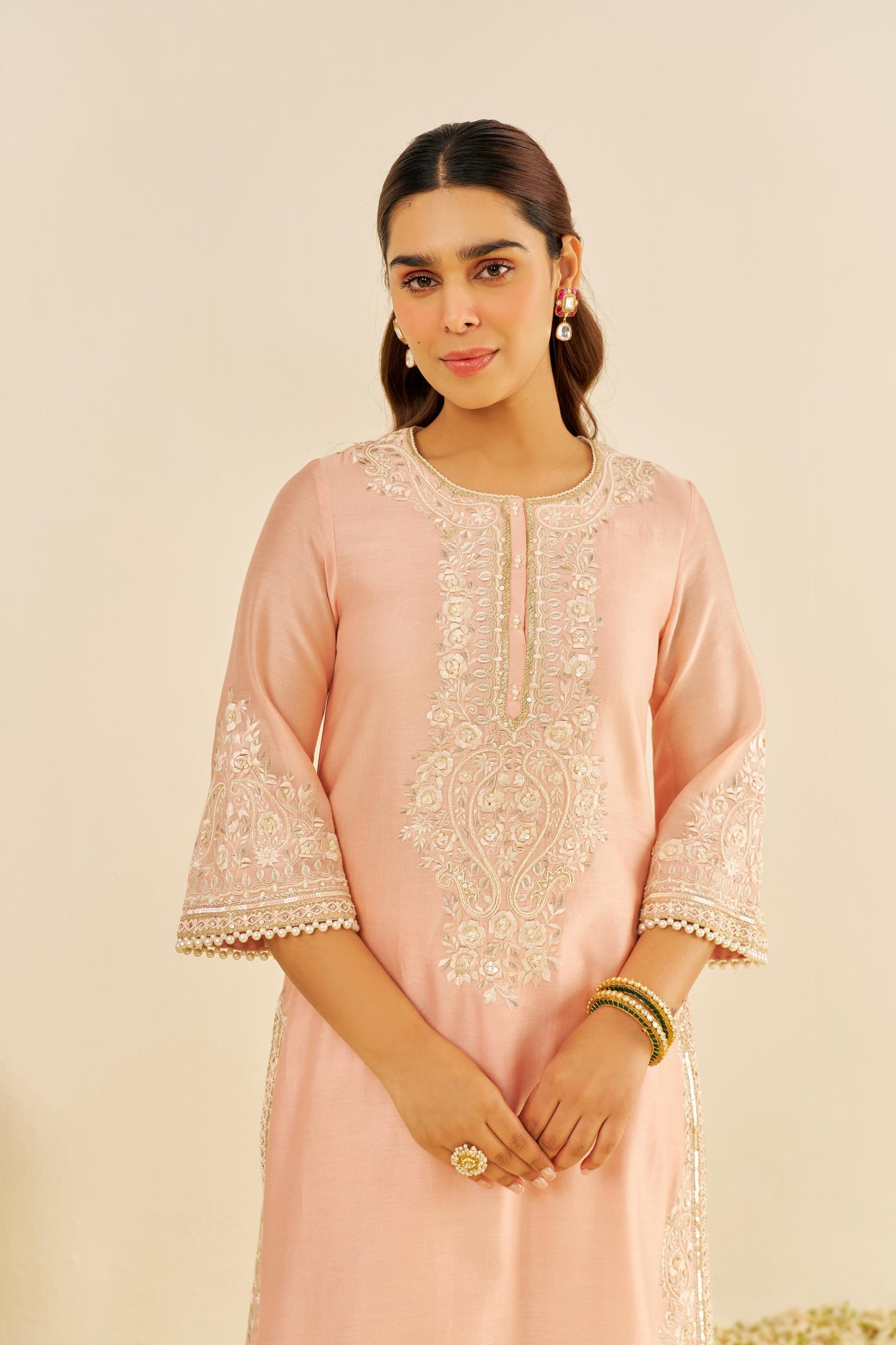SEREEN - A-LINE KURTA WITH PALAZZO AND DUPATTA