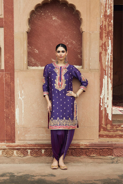 FAHMIDA - SHORT KURTA WITH SALWAR