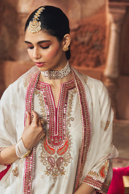 MEHWISH - SHORT KURTA WITH SALWAR AND DUPATTA