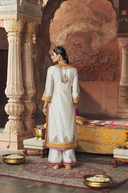SUMAIRA - LONG KURTA WITH PALAZZO AND DUPATTA