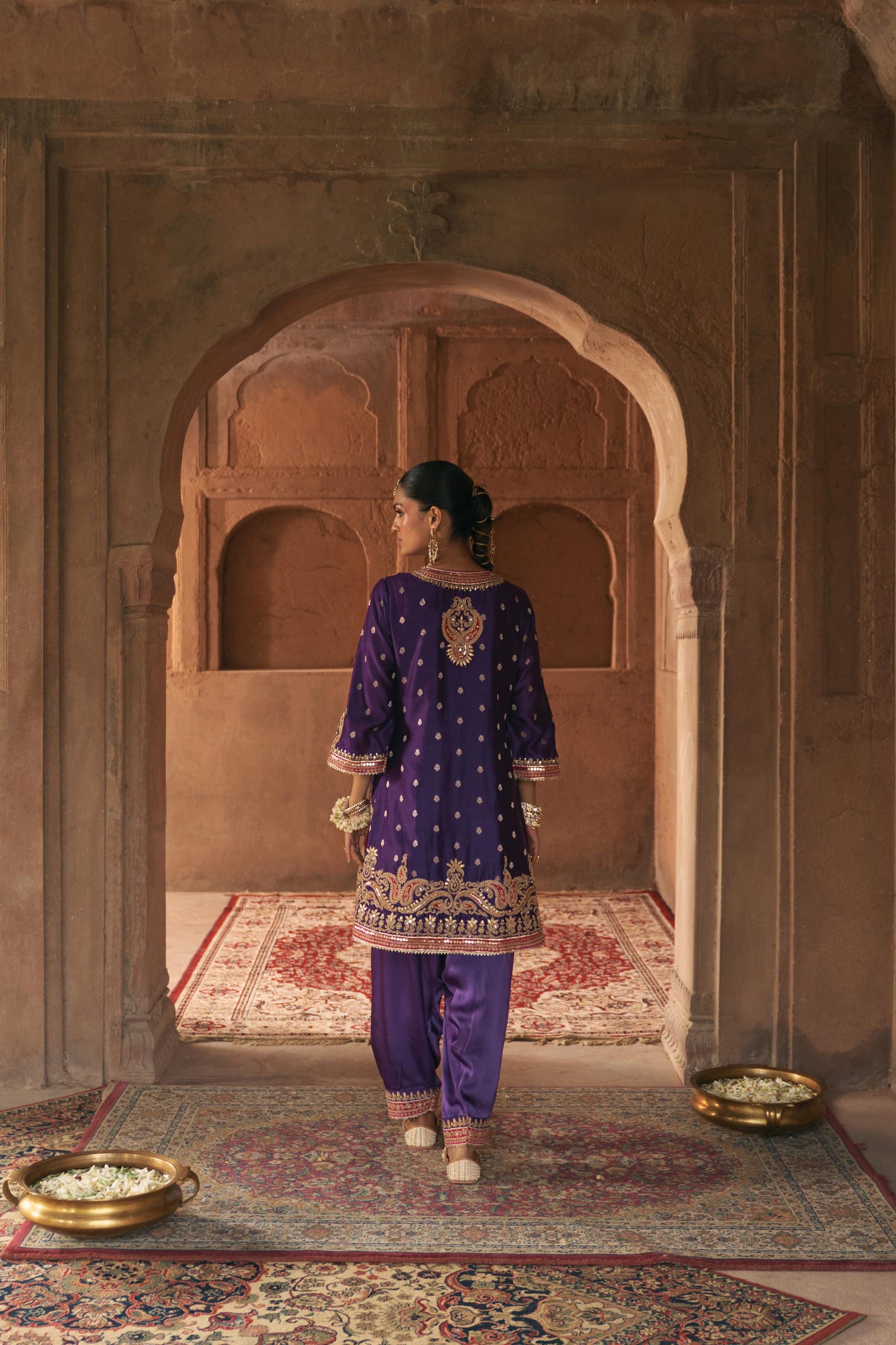 FARHANA - SHORT KURTA WITH SALWAR AND DUPATTA