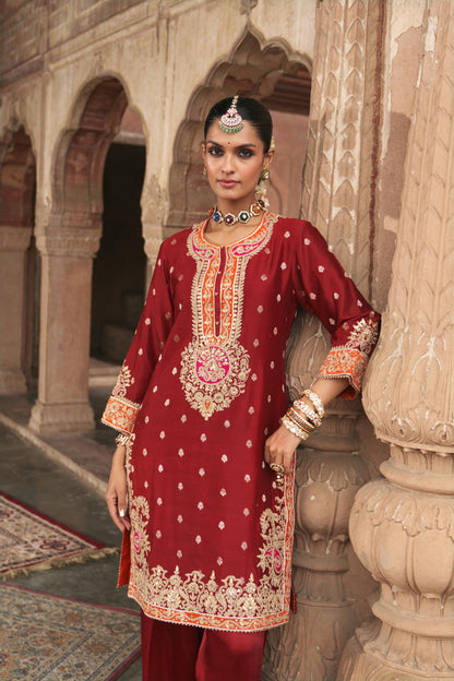 ANILA - SHORT KURTA WITH SALWAR